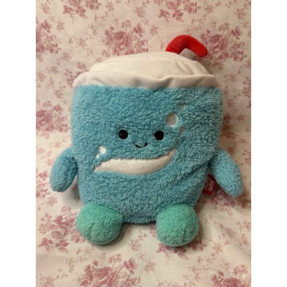 Bum Bumz Scooter Soda Plush 8" Blue Drink Cup Stuffed Plush